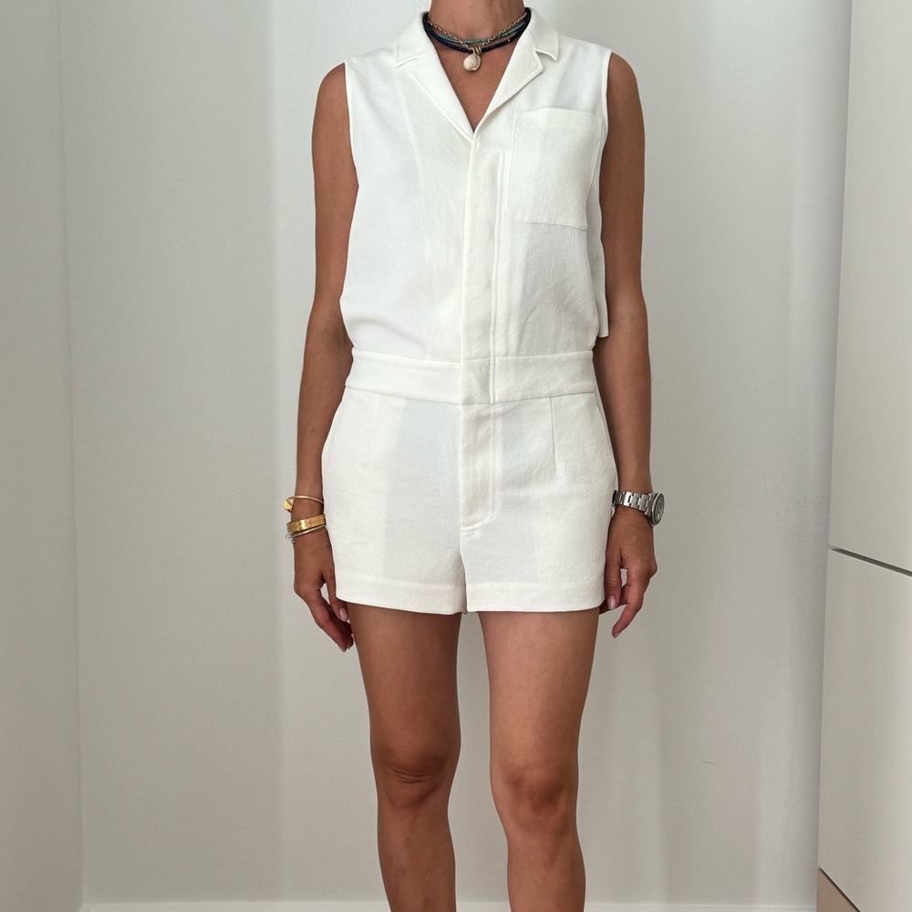 Derek Lam White Romper. Size 2